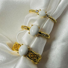 Load image into Gallery viewer, Breast Milk Ring - Celtic Gold-Plated Band