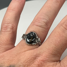 Load image into Gallery viewer, Black & White Marble Weeping Willow - Tru-Stone Memorial Ring