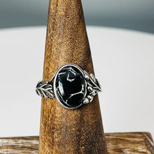 Load image into Gallery viewer, Black & White Marble Weeping Willow - Tru-Stone Memorial Ring