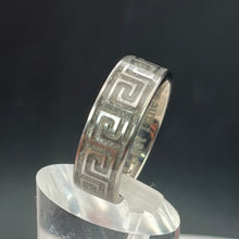 Load image into Gallery viewer, Endless Journey Greek Key Memorial Ring - Titanium Band