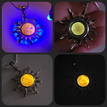 Load image into Gallery viewer, Sunshine Memorial Pendant * Sterling Silver, Opals and Memorial Material