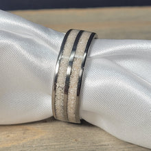 Load image into Gallery viewer, Double Channel Memorial Ring * One Ring To Memorialize Mom and Dad