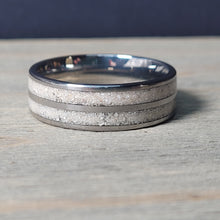 Load image into Gallery viewer, Double Channel Memorial Ring * One Ring To Memorialize Mom and Dad
