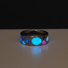 Load image into Gallery viewer, Titanium Memorial Ring - Holes in My Heart Band