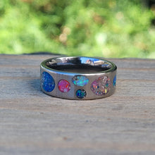 Load image into Gallery viewer, Titanium Memorial Ring - Holes in My Heart Band
