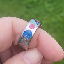 Load image into Gallery viewer, Titanium Memorial Ring - Holes in My Heart Band