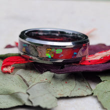 Load image into Gallery viewer, Dried Flowers & Opal Ring ~ Handmade with the Flowers You Send