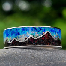 Load image into Gallery viewer, Keepsake Memory Ring "Mountains On My Mind" Titanium Band