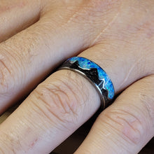 Load image into Gallery viewer, Keepsake Memory Ring "Mountains On My Mind" Titanium Band