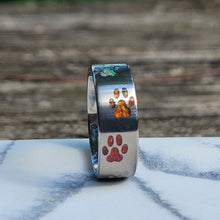 Load image into Gallery viewer, Only A Step Away Memorial Ring - Titanium Band