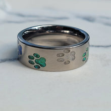 Load image into Gallery viewer, Only A Step Away Memorial Ring - Titanium Band