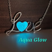 Load image into Gallery viewer, Sterling Silver "LOVE" Memorial Keepsake Necklace