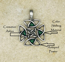 Load image into Gallery viewer, Celtic Memory Knot - Antiqued Pewter Memorial Pendant
