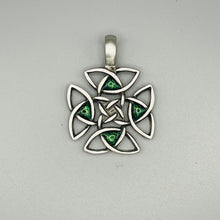Load image into Gallery viewer, Celtic Memory Knot - Antiqued Pewter Memorial Pendant