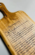 Load image into Gallery viewer, Personalized Recipe Cutting Board