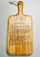 Load image into Gallery viewer, Personalized Recipe Cutting Board