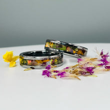 Load image into Gallery viewer, Dried Flowers & Opal Ring ~ Handmade with the Flowers You Send