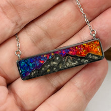 Load image into Gallery viewer, Mountain Memorial Necklace - Stainless Steel