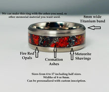 Load image into Gallery viewer, The Cosmic Phoenix Memorial Ring