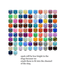 Load image into Gallery viewer, The Taz Opal and Ash Memorial Ring