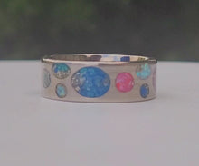 Load and play video in Gallery viewer, Titanium Memorial Ring - Holes in My Heart Band