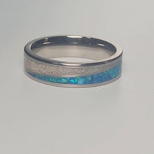 Load and play video in Gallery viewer, The &quot;Tidal Serenity&quot; Ring Made from the Beach Sand
