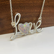 Load image into Gallery viewer, Sterling Silver "LOVE" Memorial Keepsake Necklace