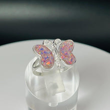 Load image into Gallery viewer, Custom Butterfly Memorial Ring - Sterling Silver