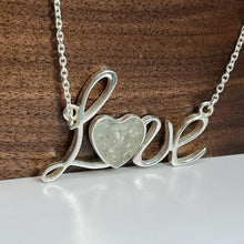 Load image into Gallery viewer, Sterling Silver "LOVE" Memorial Keepsake Necklace