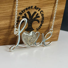 Load image into Gallery viewer, Sterling Silver "LOVE" Memorial Keepsake Necklace