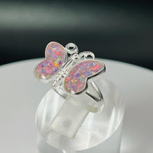 Load image into Gallery viewer, Custom Butterfly Memorial Ring - Sterling Silver
