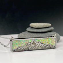 Load image into Gallery viewer, Mountain Memorial Necklace - Stainless Steel