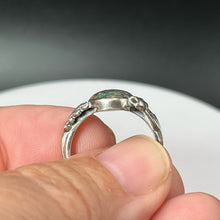 Load image into Gallery viewer, Under the Oak Memorial Ring - Sterling Silver and Custom Opals