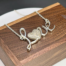 Load image into Gallery viewer, Sterling Silver "LOVE" Memorial Keepsake Necklace