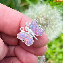 Load image into Gallery viewer, Custom Butterfly Memorial Ring - Sterling Silver