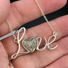 Load image into Gallery viewer, Sterling Silver "LOVE" Memorial Keepsake Necklace