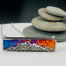 Load image into Gallery viewer, Mountain Memorial Necklace - Stainless Steel