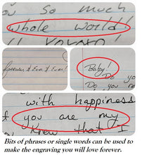 Load image into Gallery viewer, Keepsake Box Engraved With Your Family Member's Handwriting