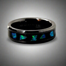 Load image into Gallery viewer, The "Blue Meets Black" Ring