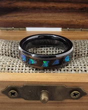 Load image into Gallery viewer, The "Blue Meets Black" Ring