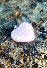 Load image into Gallery viewer, Ash Infused Pink Glass Memorial Necklace