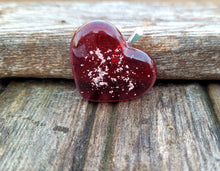 Load image into Gallery viewer, Ash Infused Glass Heart Memorial Necklace