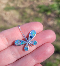Load image into Gallery viewer, Sterling Silver Butterfly Memorial Pendant