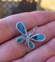Load image into Gallery viewer, Sterling Silver Butterfly Memorial Pendant