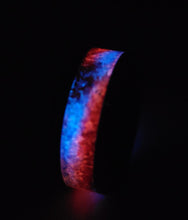 Load image into Gallery viewer, Red & Blue Ring Fire & Ice Wedding Band