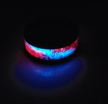 Load image into Gallery viewer, Red & Blue Ring Fire & Ice Wedding Band