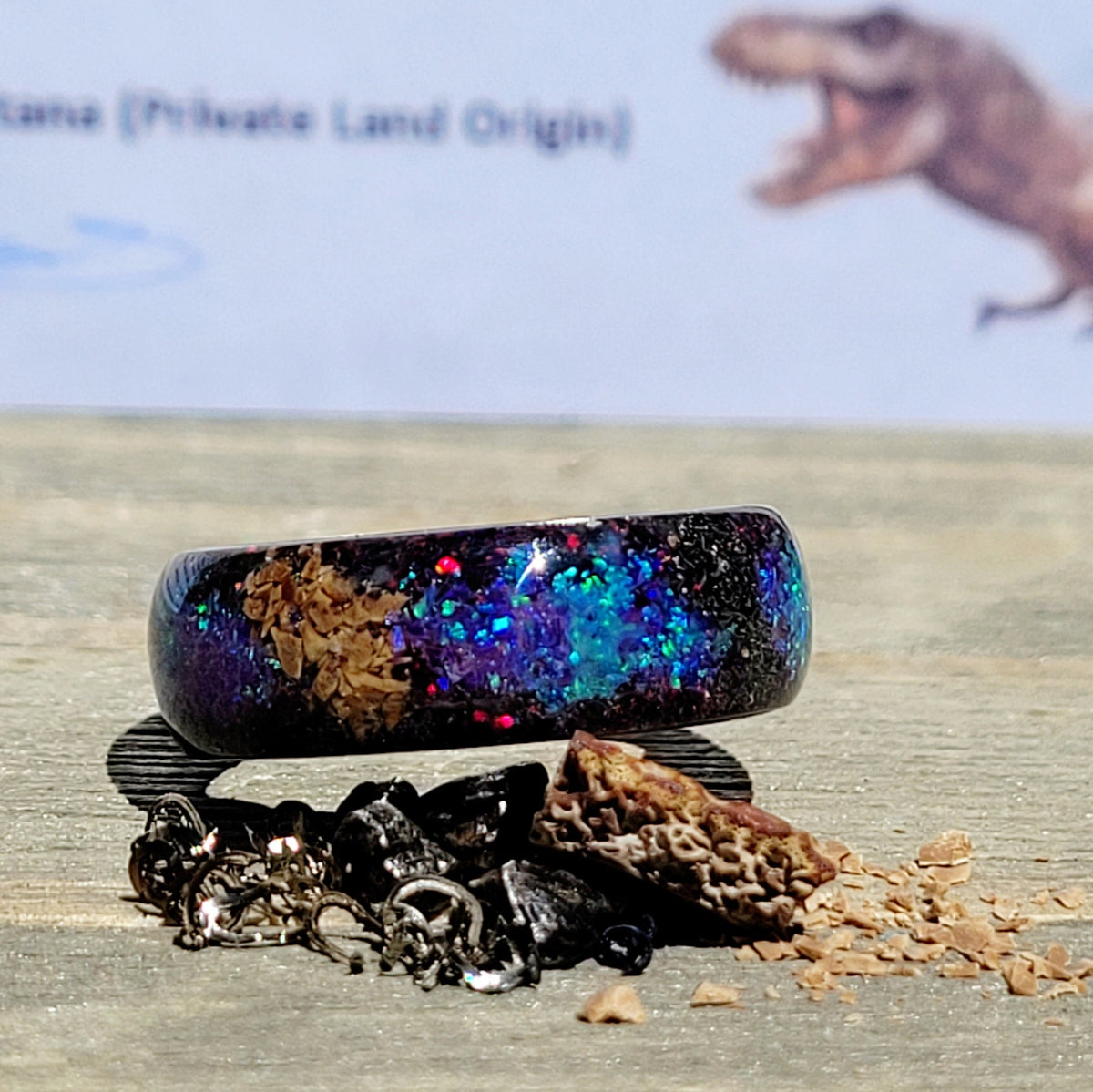 Cost Velociraptor Ring The T-Rex Galaxy Ring – Cotton Street Art