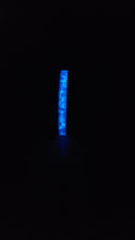 Load image into Gallery viewer, Black Walnut Wood, Cobalt Opals, and Glow Dust Ring