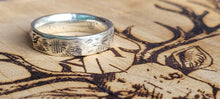 Load image into Gallery viewer, Rustic Sterling Silver Wedding Band