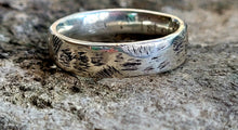 Load image into Gallery viewer, Rustic Sterling Silver Wedding Band